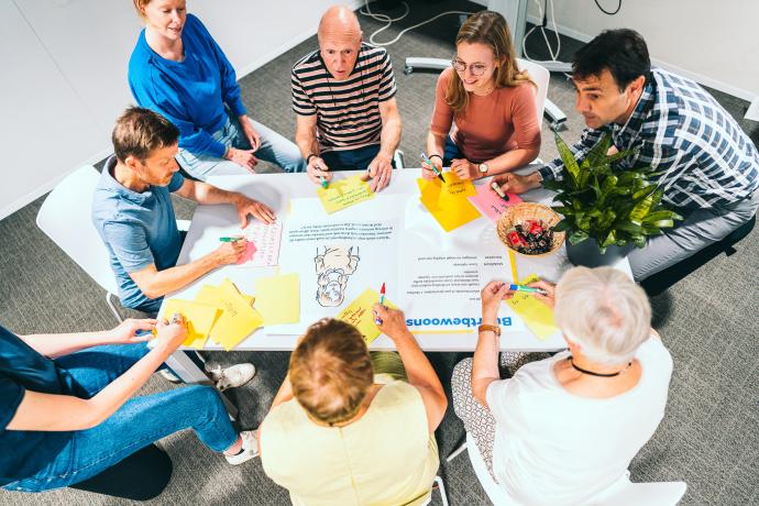 Onderzoekers en eindgebruikers rond de tafel