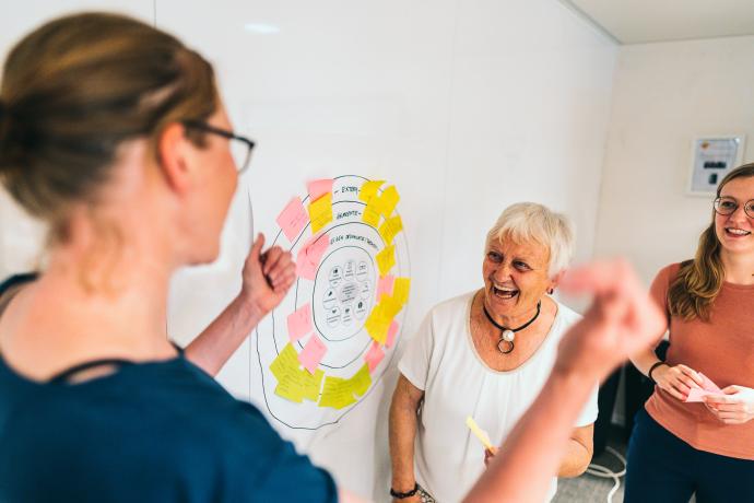 Onderzoekers bekijken samen met doelgroep het probleem